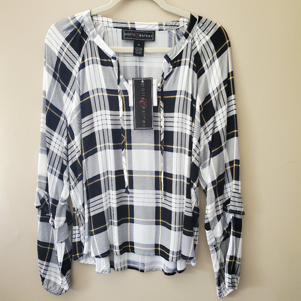 Polly & Esther Ivory Blouse